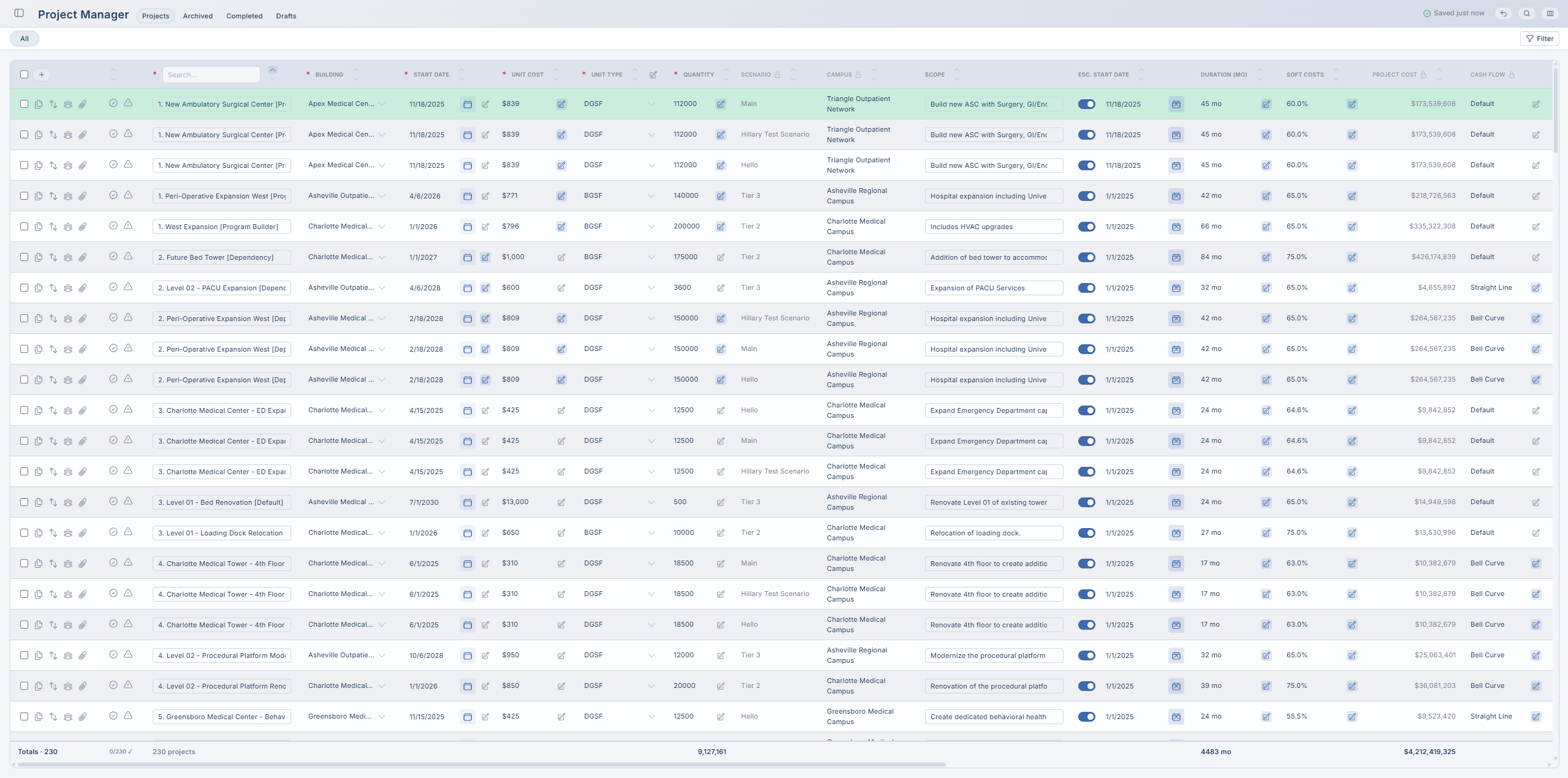 Orion V3.0 — Centralized data / Data Input view